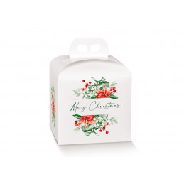 Portapanettone 200x200x180 Christmas Flowers