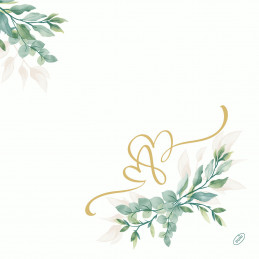 Tovagliolo Dunilin 40x40 1/4 12x45pz Love Hearts