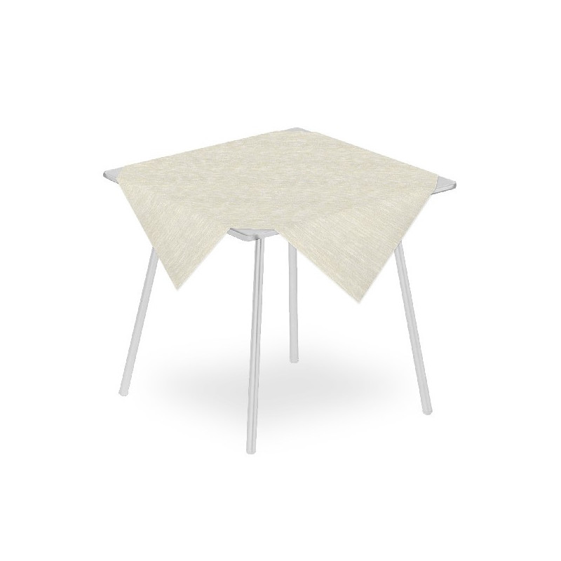 Tovaglia Micro 100x100 4x25pz Melange Avorio