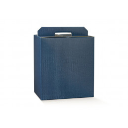 Portapanettone + Bottiglia 280x300x350 Spot Blu