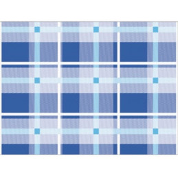 Tovaglietta 30x40 250pz Scozzese Blu