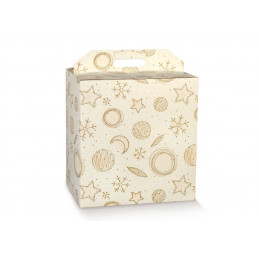 Portapanettone + Bottiglia 330x250x350 White Universe