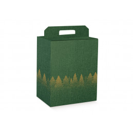 Portapanettone + Bottiglia 330x250x350 Green Forest