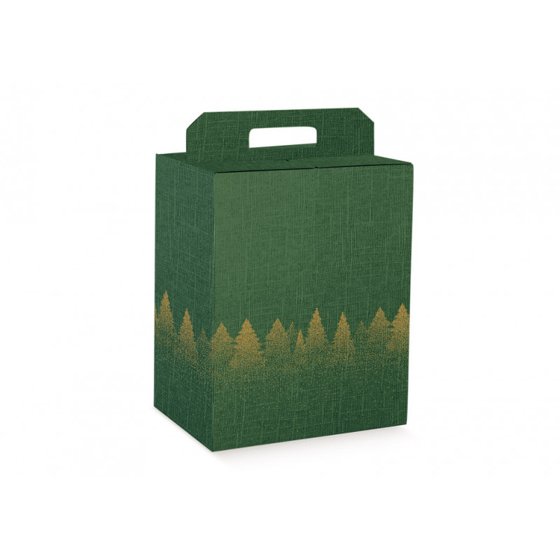 Portapanettone + Bottiglia 330x250x350 Green Forest