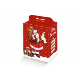 Portapanettone + Bottiglia 280x300x350 Arriva Babbo Natale