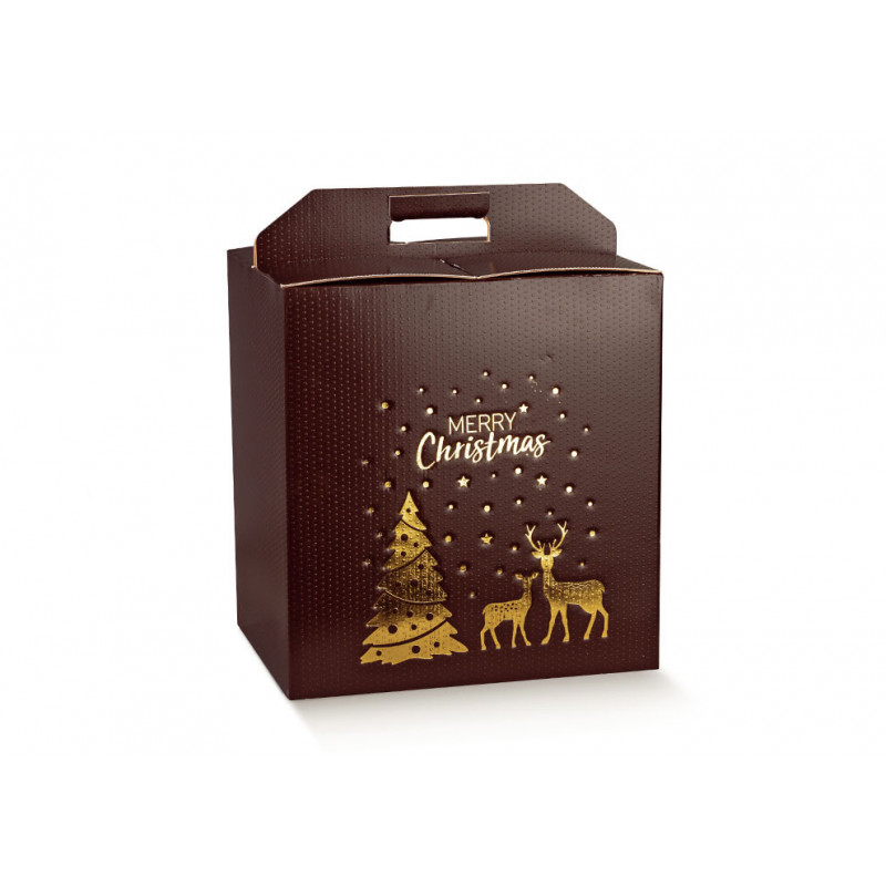 Portapanettone + Bottiglia 280x300x350 Magical Winter