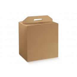 Portapanettone + Bottiglia 330x250x350 Avana