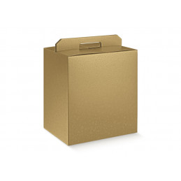 Portapanettone + Bottiglia 330x250x350 Sfere Oro